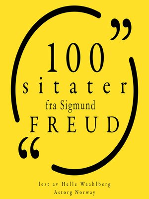 100 sitater fra Sigmund Freud - Audiobook